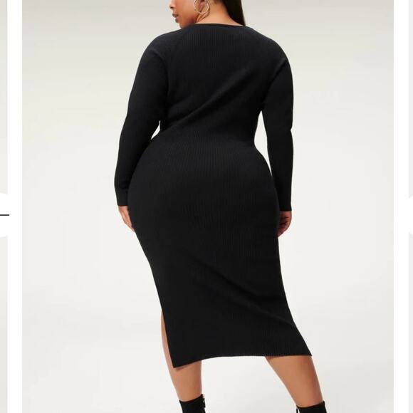 Good American Rib Knit Midi Dress - Picture 2 of 13